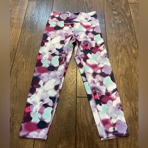 Layer8 girls multi colored flower leggings